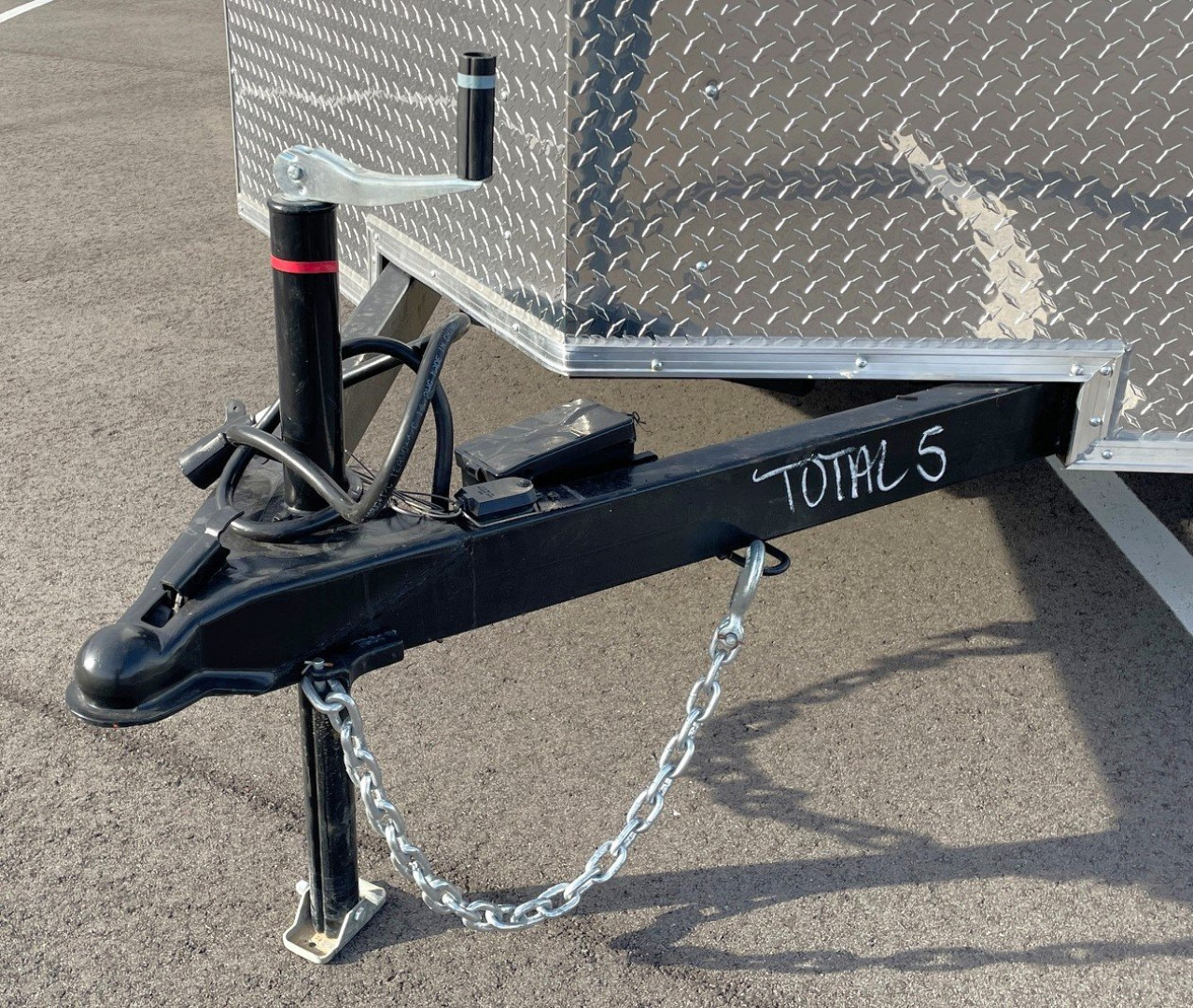 New 7x16 Tandem Axle V-Nose Cargo Trailer 9990 GVWR, Barn Doors, 7'6 Height