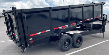 New MAXX-D DSX 83"x 20' Super Heavy Duty Gooseneck Dump Trailer: 21,000 GVWR, 7 Gauge Floor, Spare