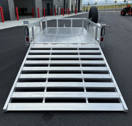 New Black Rhino 5x8 Aluminum Utility Trailer: Torsion Axle, Ramp Gate, Aluminum Wheels