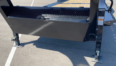 New Horizon HET 26'x102" Gooseneck Gravity Tilt Equipment Trailer 22,400 GVWR Drive Over Fenders