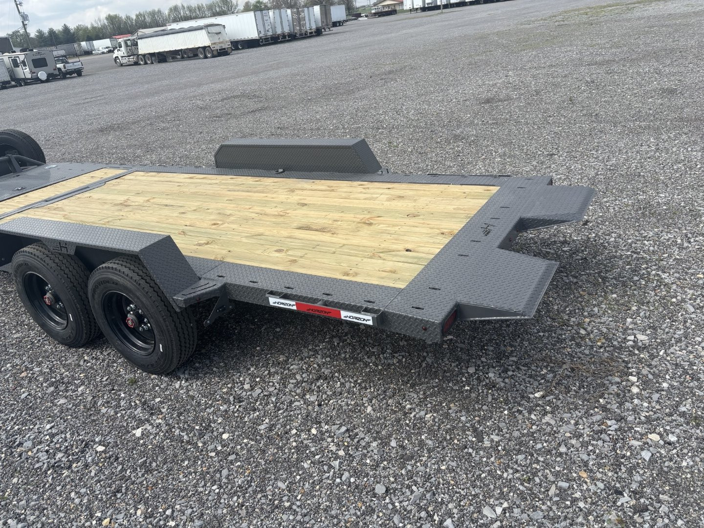 New Horizon 22' Tilt Deck Equipment Trailer 17,000LB, 8K Axles, 17.5" Tires, Spare