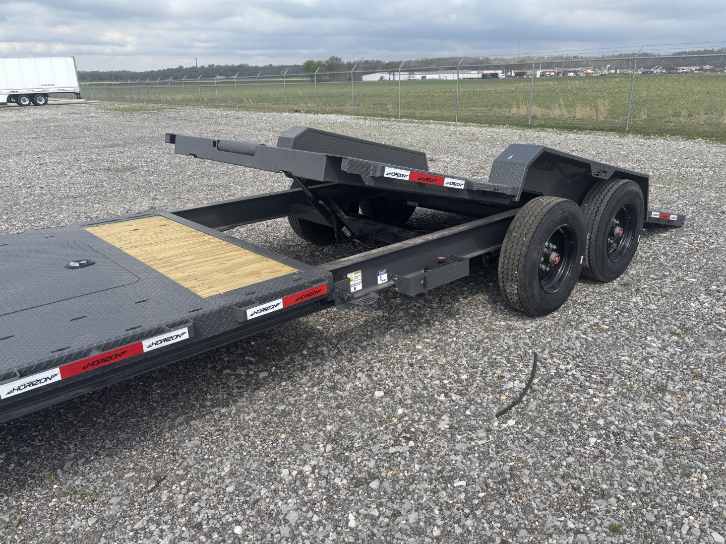 New Horizon 22' Tilt Deck Equipment Trailer 17,000LB, 8K Axles, 17.5" Tires, Spare