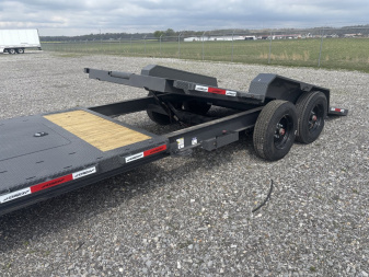 New Horizon 22' Tilt Deck Equipment Trailer 17,000LB, 8K Axles, 17.5" Tires, Spare