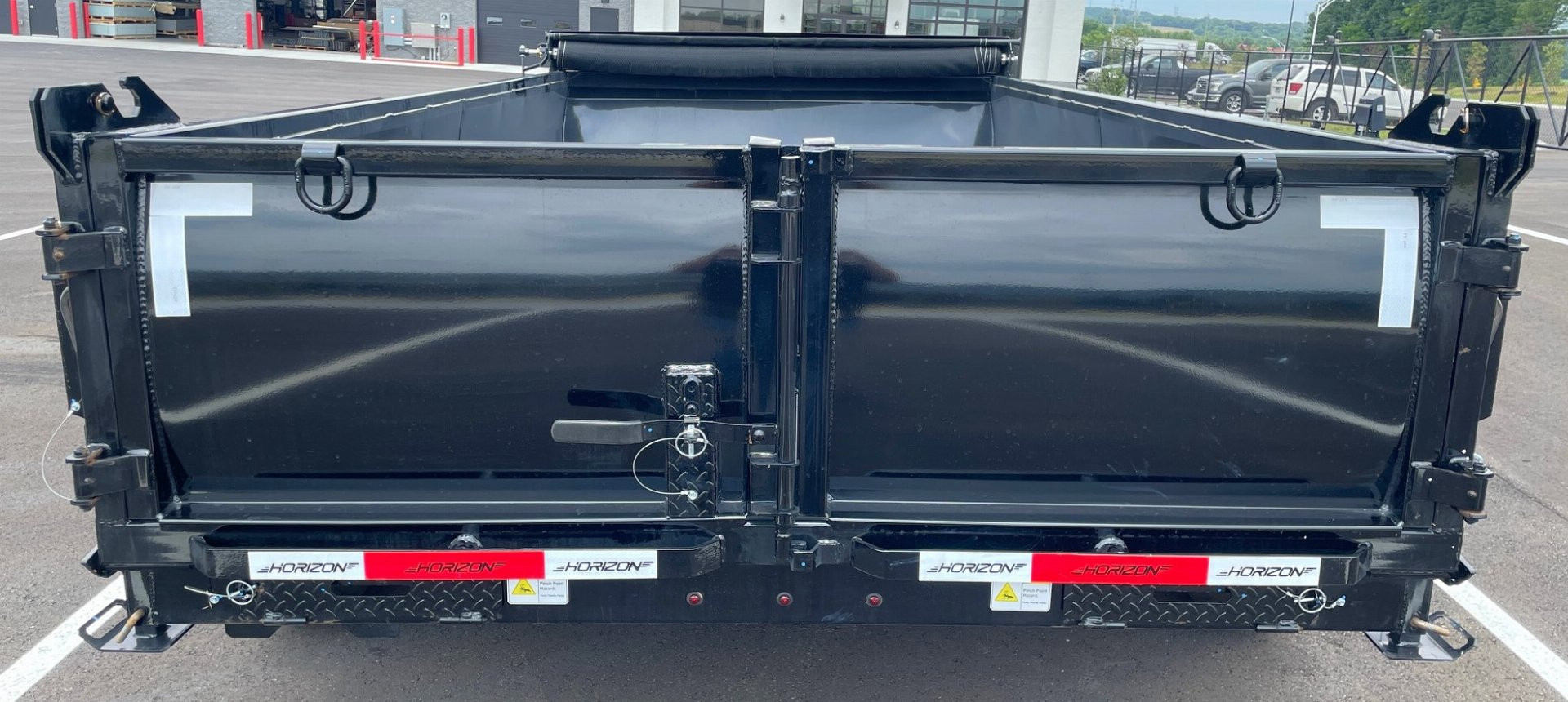 New Horizon Trailers HZ7-14' 14,000lb (GVWR) 14ply Tires, 24" Sides, Spare, Dump Trailer