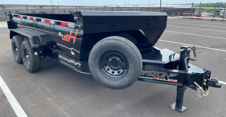 New Horizon Trailers HZ7-14' 14,000lb (GVWR) 14ply Tires, 24" Sides, Spare, Dump Trailer