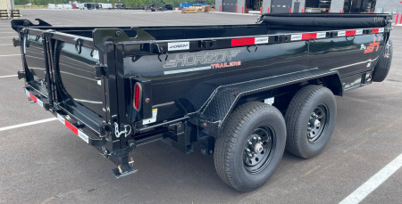 New Horizon Trailers HZ7-14' 14,000lb (GVWR) 14ply Tires, 24" Sides, Spare, Dump Trailer