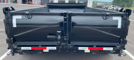 New Horizon Trailers HZ7-14' 14,000lb (GVWR) 14ply Tires, 24" Sides, Spare, Dump Trailer