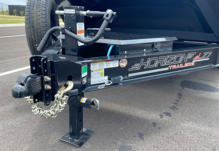 New Horizon Trailers HZ7-14' 14,000lb (GVWR) 14ply Tires, 24" Sides, Spare, Dump Trailer