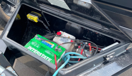 New Horizon Trailers HZ7-14' 14,000lb (GVWR) 14ply Tires, 24" Sides, Spare, Dump Trailer