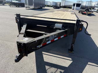 Used 2020 BJ's 25+5 x 102" Deckover Equipment Trailer 16,000 GVWR Mega Ramps