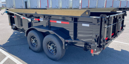 New Diamond C 14' LPT 207 Dump Trailer: 14,900 GVWR, SPARE, RAMPS, SOLAR