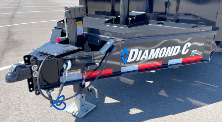 New Diamond C 14' LPT 207 Dump Trailer: 14,900 GVWR, SPARE, RAMPS, SOLAR