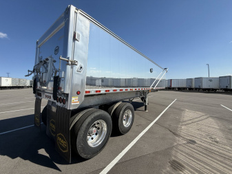 New MAC ALUMINUM MVP SS FRAMED END DUMP 28' x 96"x 60" Sides: Polished Wheels, Electric Tarp