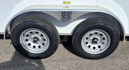 New 7x16 Tandem Axle Enclosed Cargo Trailer, .080 Polycore, 7-6'' Interior Height