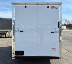New 7x16 Tandem Axle Enclosed Cargo Trailer, .080 Polycore, 7-6'' Interior Height