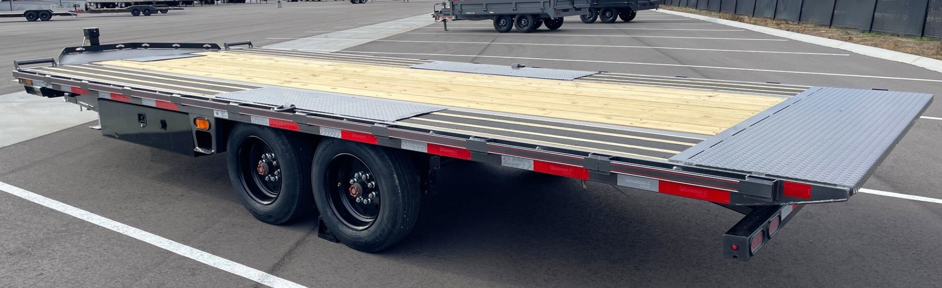 New Diamond C Trailers DET 22' Power Tilt Deck over Trailer 18,000LB, Non Skid Floor, 8K Axles, 17.5" Tires