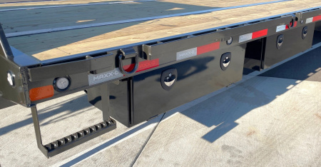 New MAXX-D YDX 102"x 34' Gooseneck Hydraulic Dove Flatbed Trailer 25,990 (GVWR) Wireless Remote, Spare