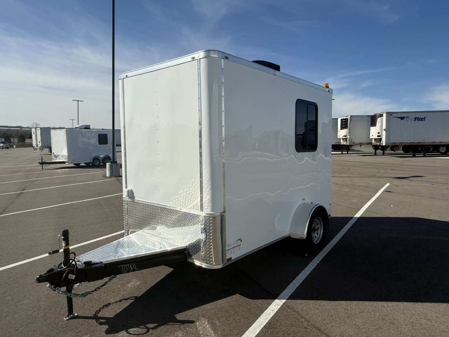 New 6x10 Fiber Optic Splicing Trailer: AC/Heat, 7' Height