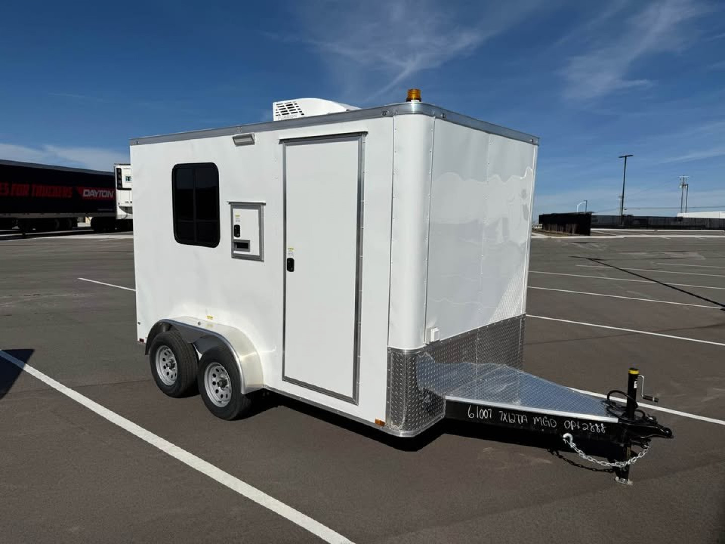 New 7x12 Fiber Optic Splicing Trailer w/ Counters, Cabinets, Scene Lights, Cable Doors