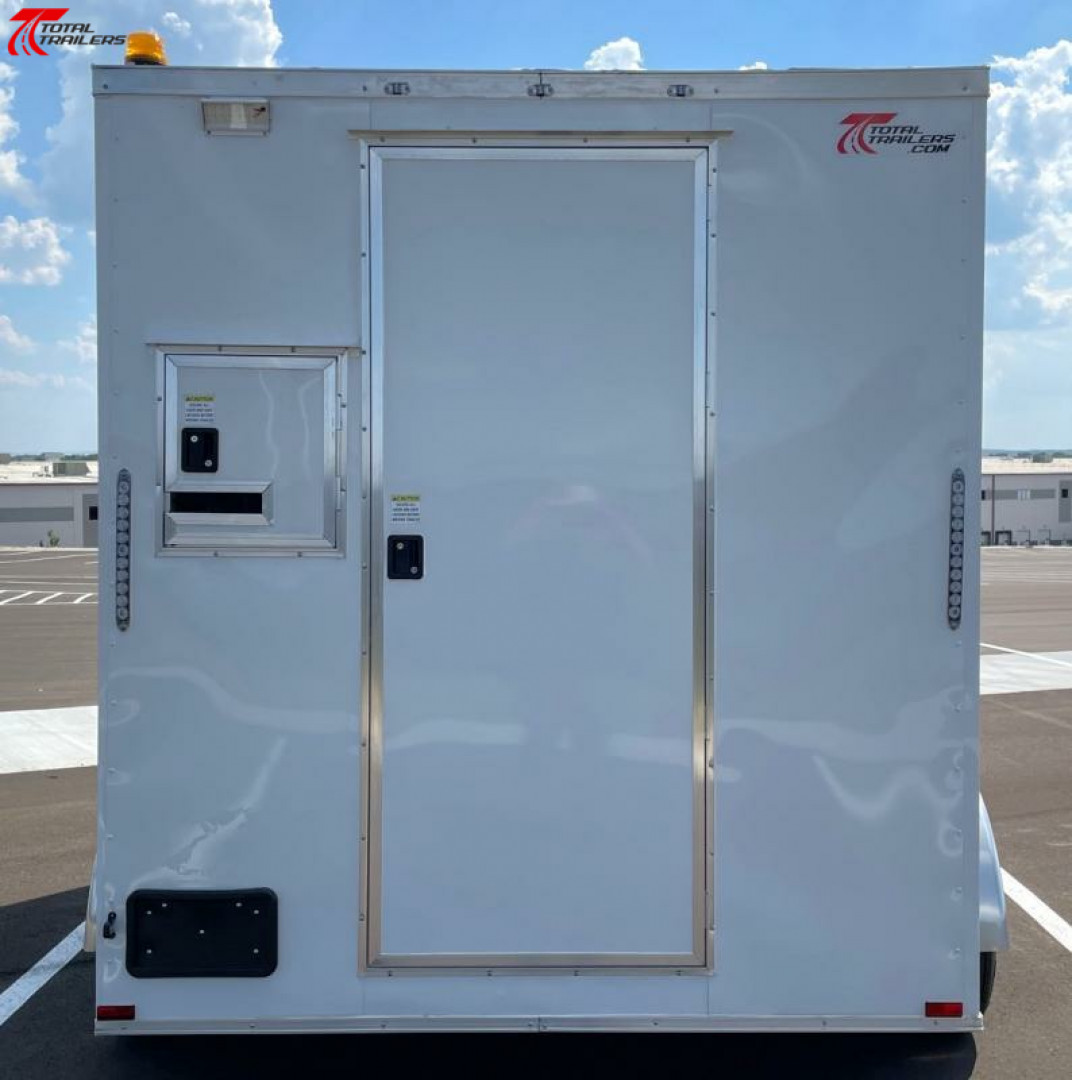 New 7x12 Fiber Optic Splicing Trailer w/ Counters, Cabinets, Scene Lights, Cable Doors