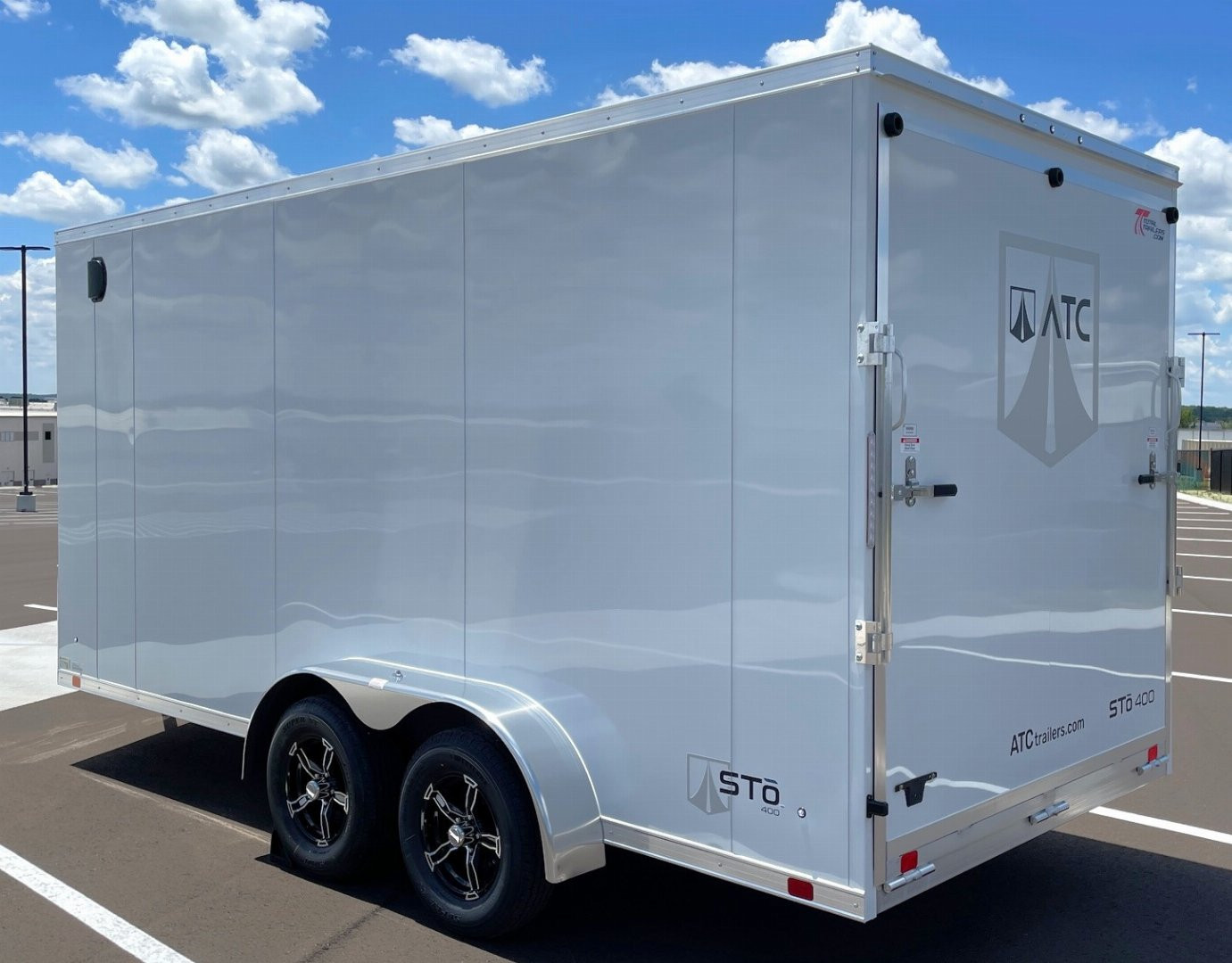 New ATC STo 400 Aluminum 7x16 Enclosed Cargo Trailer, Screwless, Torsion Axles