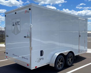 New ATC STo 400 Aluminum 7x16 Enclosed Cargo Trailer, Screwless, Torsion Axles
