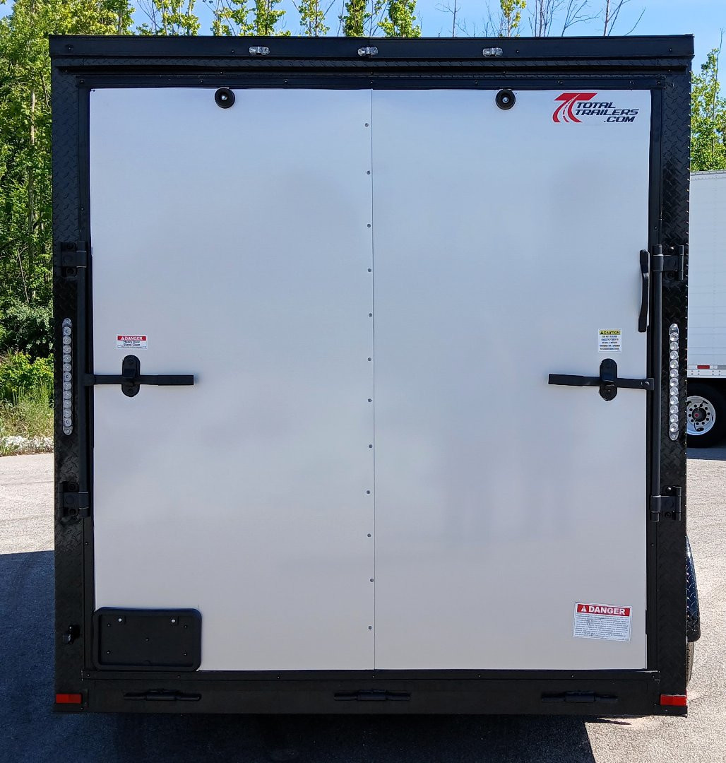 New 7 X 14 Tandem axle enclosed cargo trailer with blackout trim