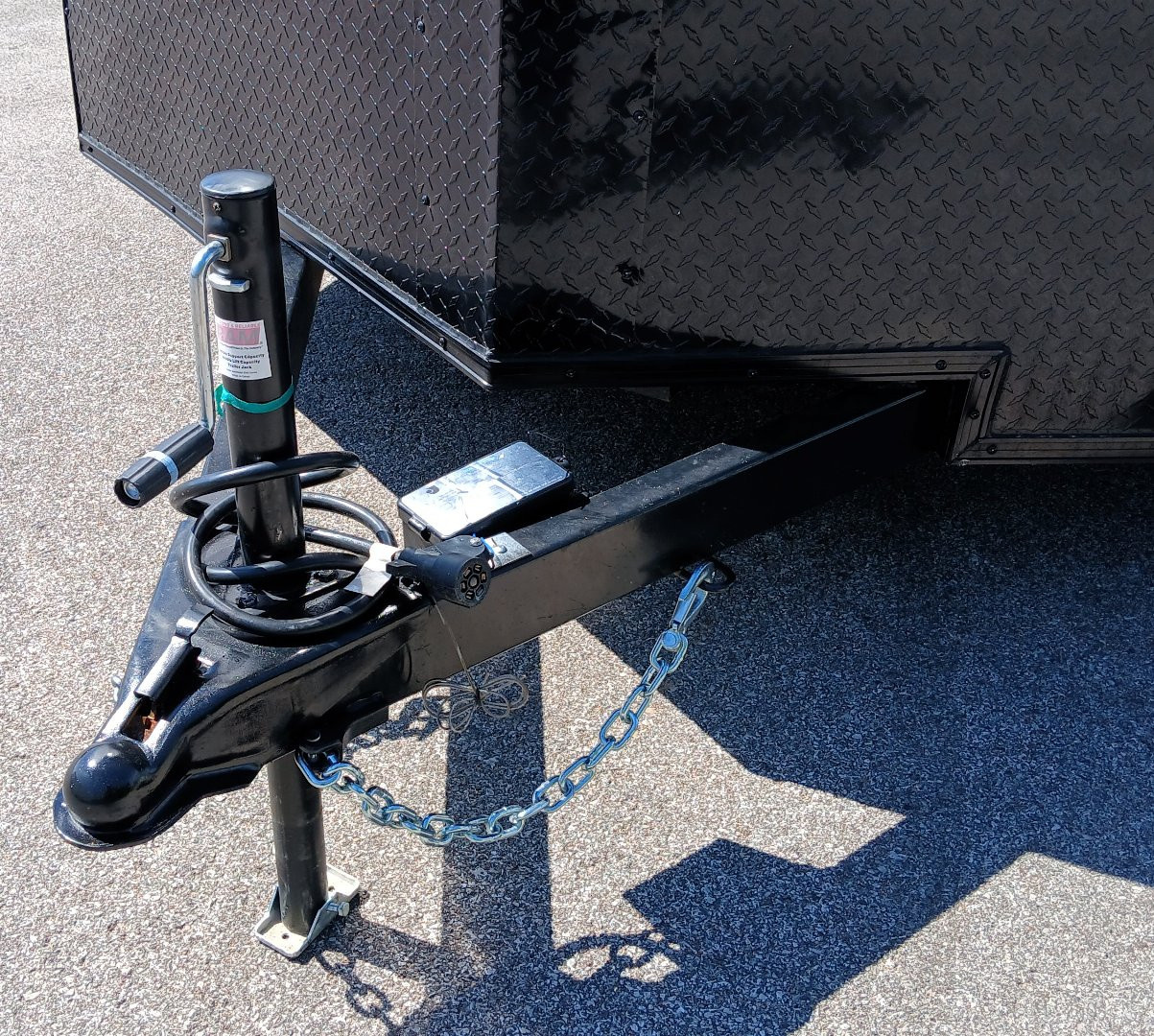 New 7 X 14 Tandem axle enclosed cargo trailer with blackout trim