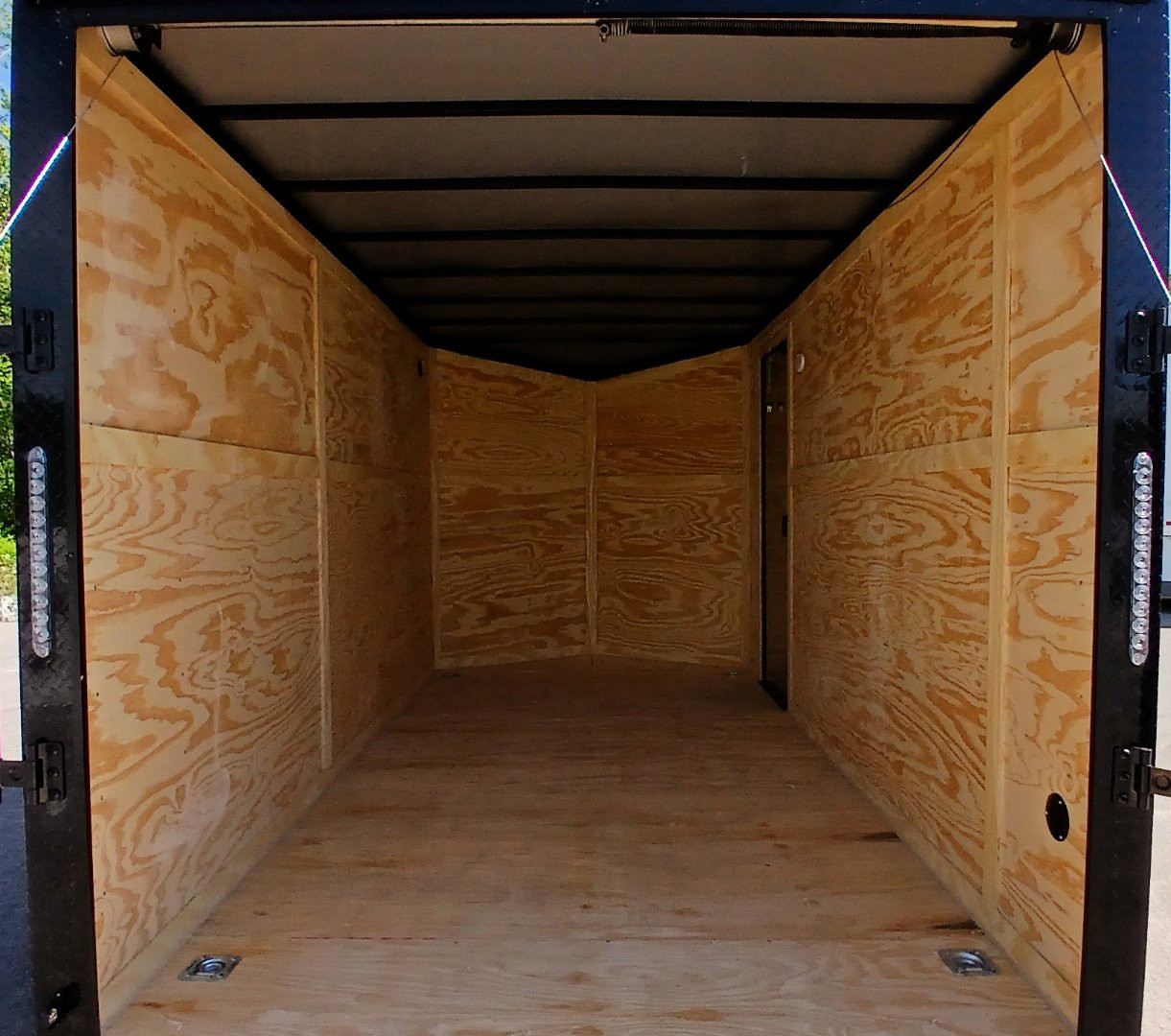 New 7 X 14 Tandem axle enclosed cargo trailer with blackout trim