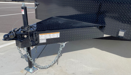 New ATC 8.5 x 24' BLACKOUT Enclosed Car Hauler, 9,990LB, AC, Escape Door, Cabinets, Spare Tire