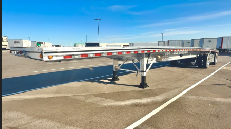 New 2026 MAC 48' Aluminum Flatbed Trailer -Lift Axle, Disc Brakes, 2 Tool Boxes, Dunnage Rack