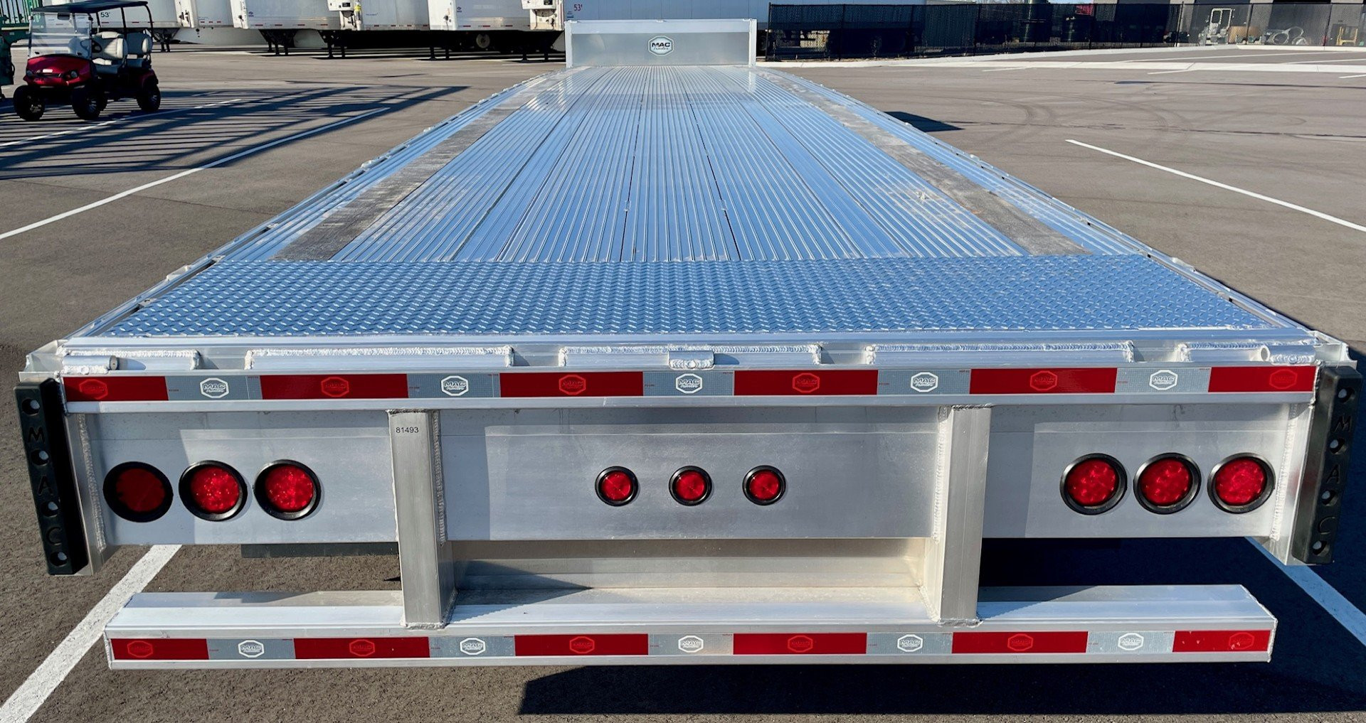 New 2025 MAC 53' Drop Deck Aluminum Flatbed Trailer- Aluminum Wheels, 2 Tool Boxes