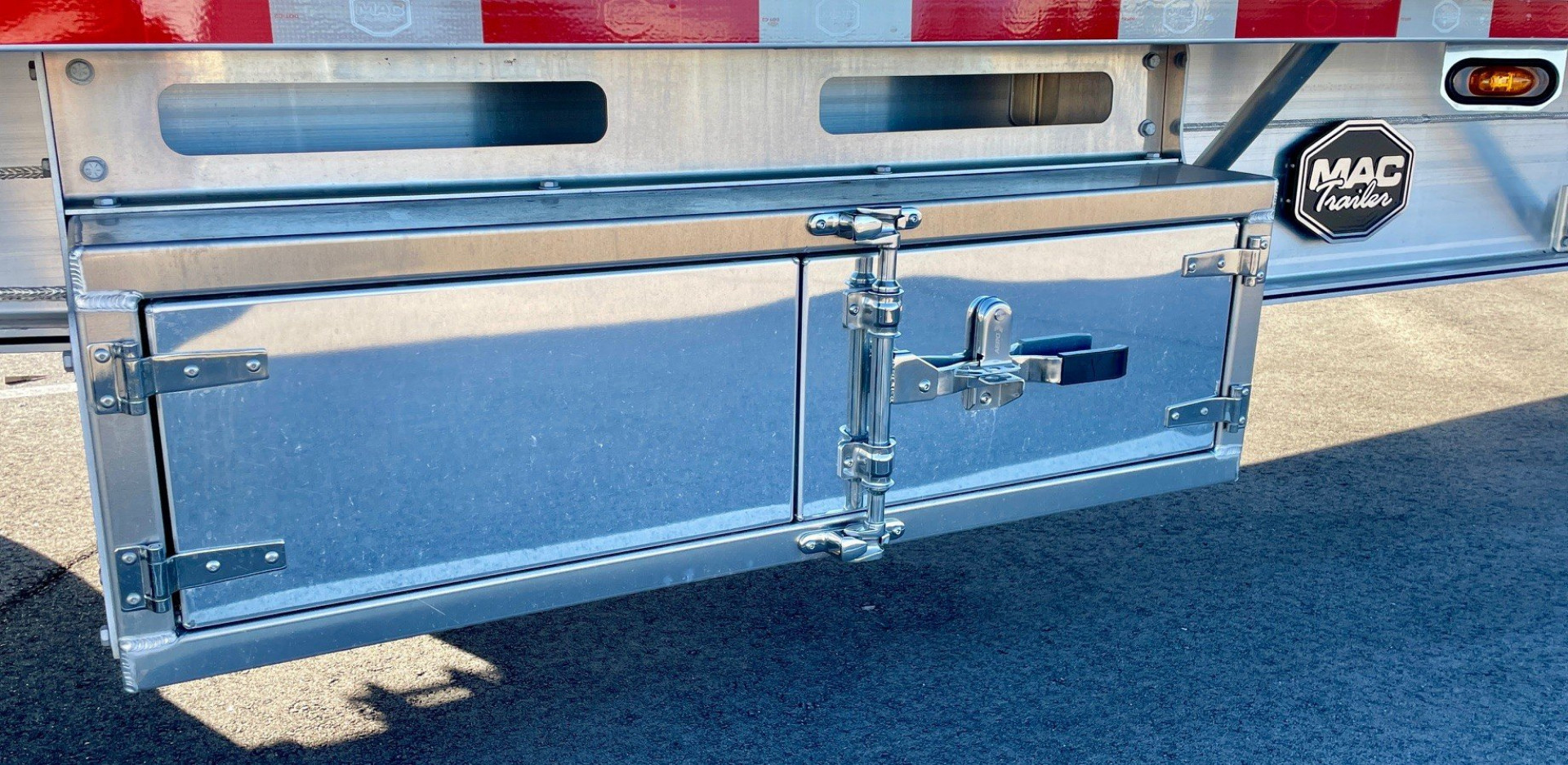 New 2025 MAC 53' Drop Deck Aluminum Flatbed Trailer- Aluminum Wheels, 2 Tool Boxes