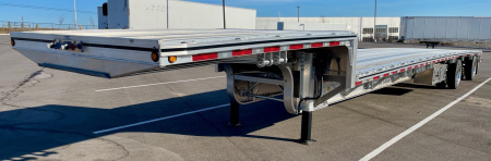 New 2025 MAC 53' Drop Deck Aluminum Flatbed Trailer- Aluminum Wheels, 2 Tool Boxes
