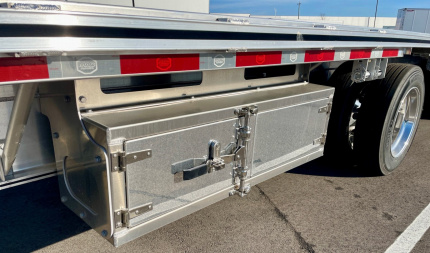 New 2025 MAC 53' Drop Deck Aluminum Flatbed Trailer- Aluminum Wheels, 2 Tool Boxes