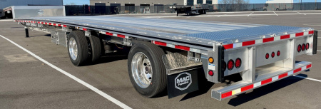 New 2025 MAC 53' Drop Deck Aluminum Flatbed Trailer- Aluminum Wheels, 2 Tool Boxes