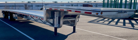 New 2025 MAC 53' Drop Deck Aluminum Flatbed Trailer- Aluminum Wheels, 2 Tool Boxes