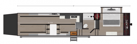 New CUSTOM-ORDER ATC 4020-750PLA Aluminum Gooseneck Toy Hauler