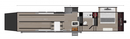 New CUSTOM-ORDER ATC 4419-750PLA Aluminum Gooseneck Toy Hauler