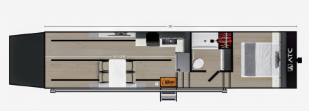 New CUSTOM-ORDER ATC 3618-750PLA Aluminum Gooseneck Toy Hauler