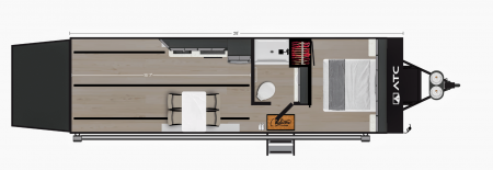 New CUSTOM-ORDER ATC PLA550-2816 Aluminum Toy Hauler