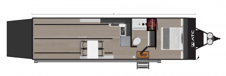 New CUSTOM-ORDER ATC PLA550-3217 Aluminum Toy Hauler