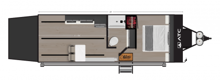 New CUSTOM-ORDER ATC PLA550-2412 Aluminum Toy Hauler
