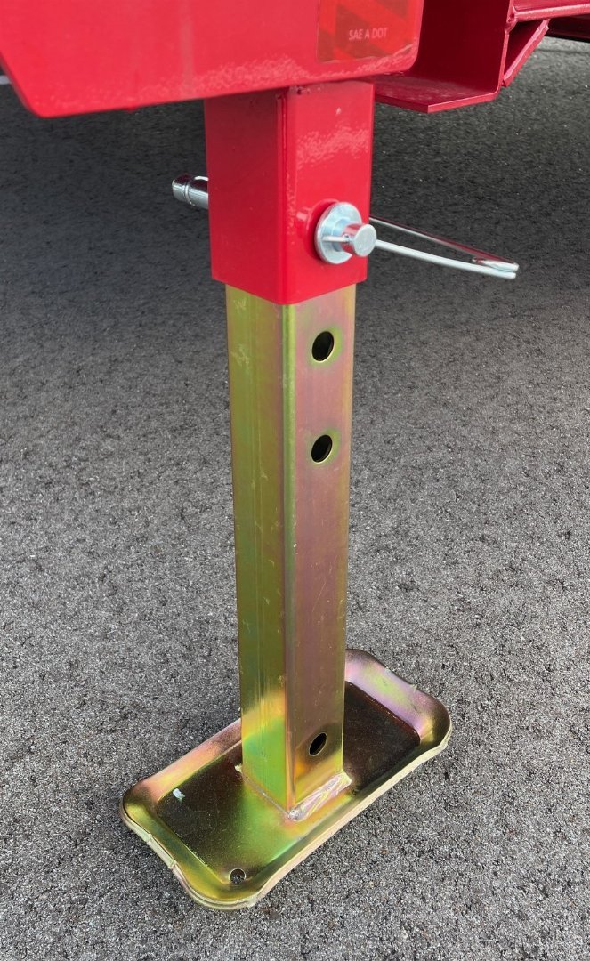 New 2025 Diamond C LPT-207 14' Red Dump Trailer -14900 GWVR, Spare, Solar Charger