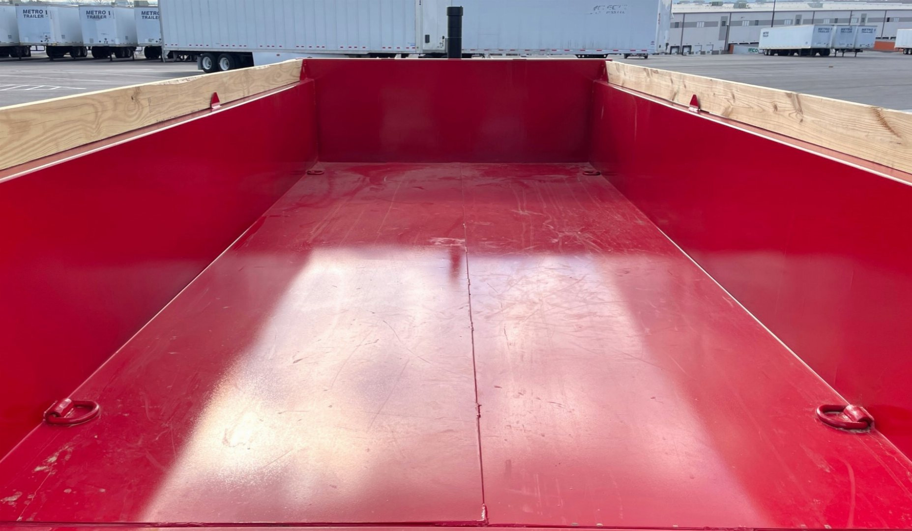 New 2025 Diamond C LPT-207 14' Red Dump Trailer -14900 GWVR, Spare, Solar Charger