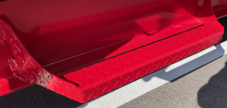 New 2025 Diamond C LPT-207 14' Red Dump Trailer -14900 GWVR, Spare, Solar Charger