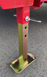 New 2025 Diamond C LPT-207 14' Red Dump Trailer -14900 GWVR, Spare, Solar Charger