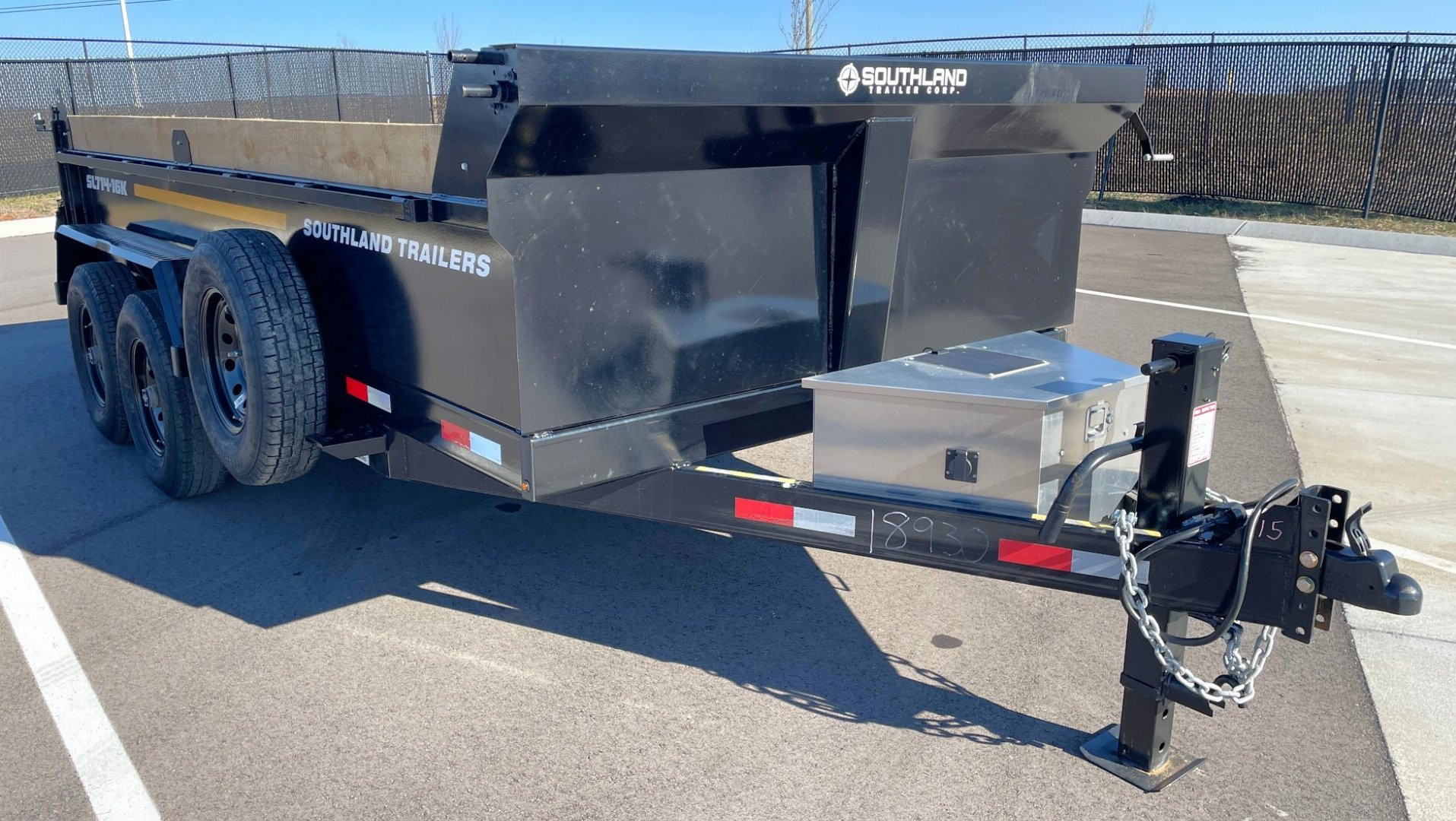 New 2025 Southland 7x14 Dump Trailer 24" Sides-Spare, Solar Charger, 17421 GVWR