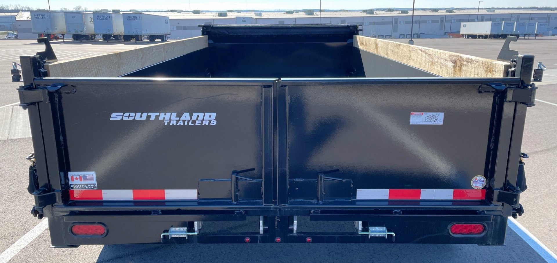 New 2025 Southland 7x14 Dump Trailer 24" Sides-Spare, Solar Charger, 17421 GVWR