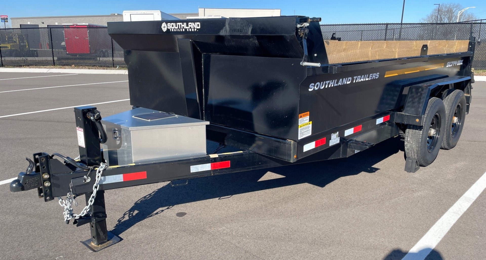 New 2025 Southland 7x14 Dump Trailer 24" Sides-Spare, Solar Charger, 17421 GVWR